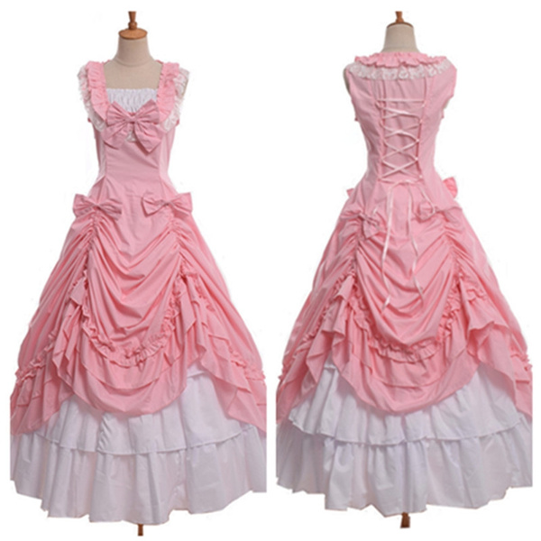Vintage Victorian Ball Gown Pink ...